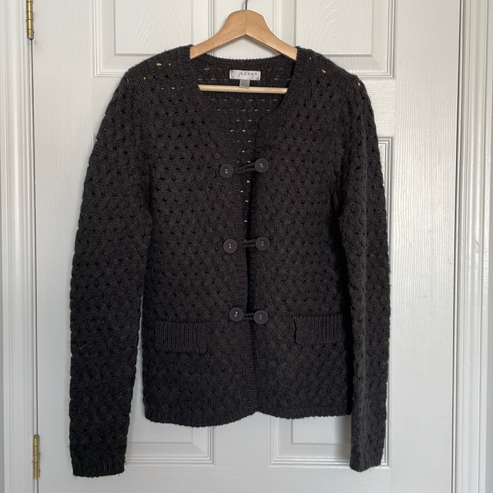 Kenar open knit cardigan sweater